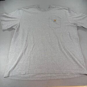 Carhartt K87‎ Pocket T Shirt 2XL Heather Gray Original Fit Workwear Tee